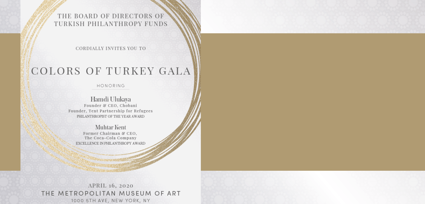 April 16, 2020 – COLORS OF TURKEY GALA