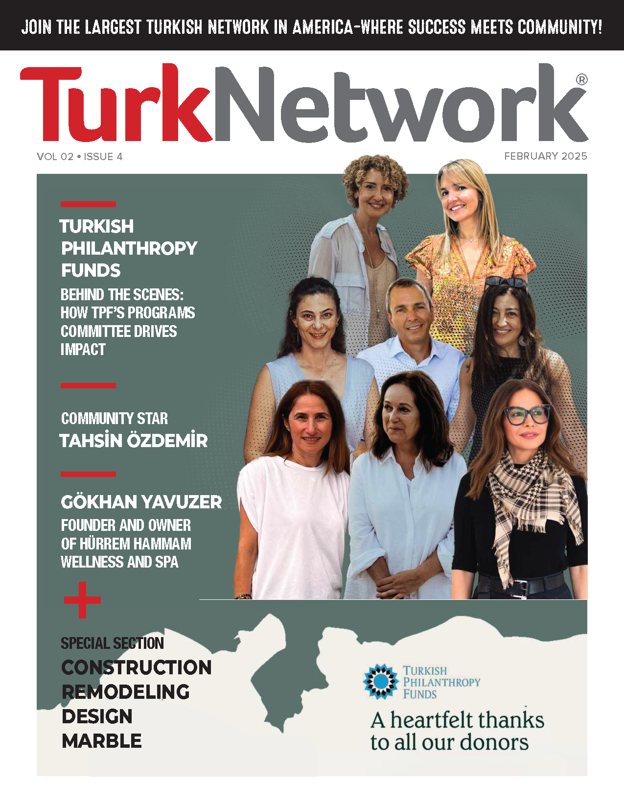 TPF was featured at Turk Network Magazine’s February, 2025 Issue!